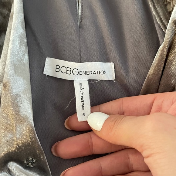 BCBGeneration gray velvet dress - Picture 7 of 7